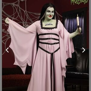 Munster Pink and Black Gothic Dress